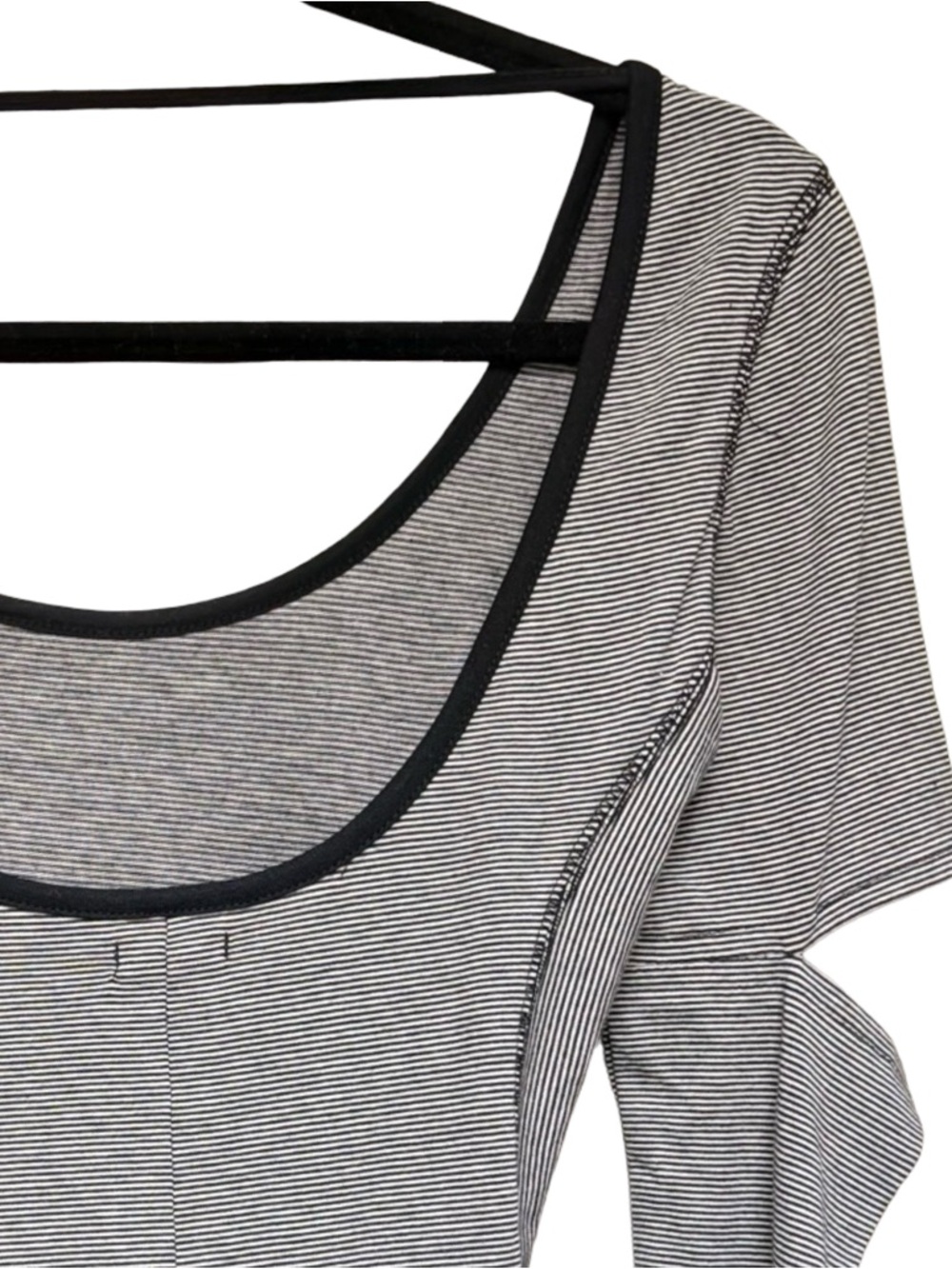 DC Women's Striped Performance Long Sleeve Top Cashew Heathered Black S - Picture 10 of 13
